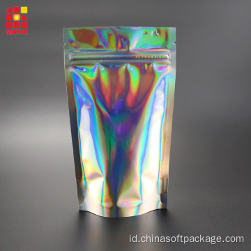 Holographic laser aluminium berdiri tas